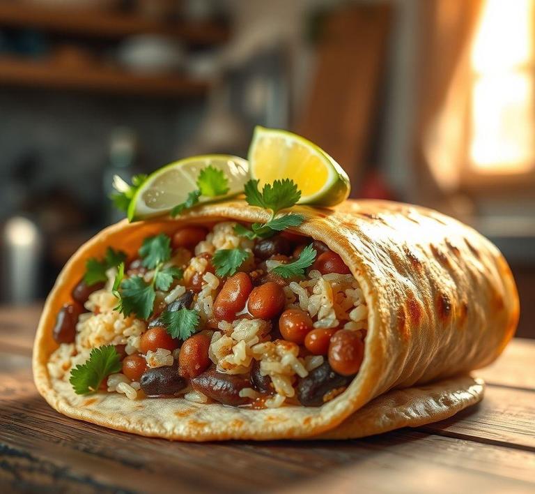 Bean and Rice Burritos