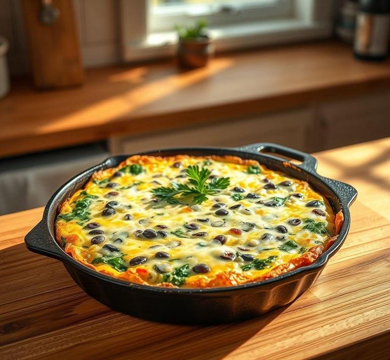 Bean and Rice Frittata