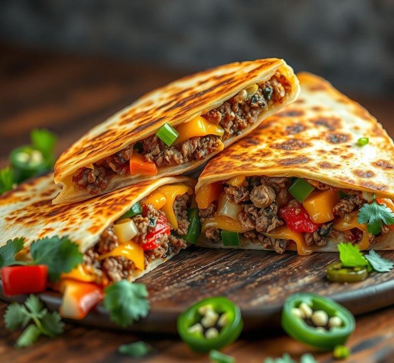 Beef and Cheese Quesadillas