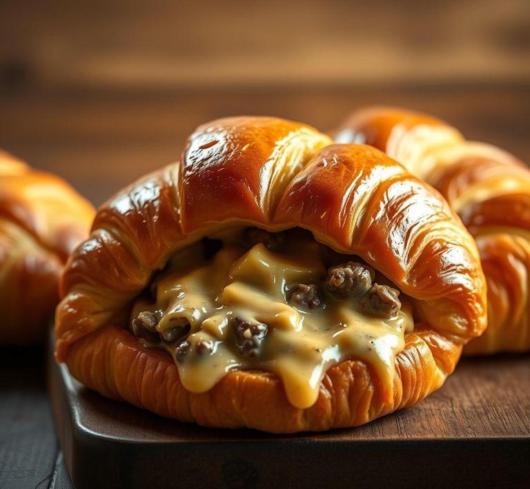 Beef Strogaanoff Croissants