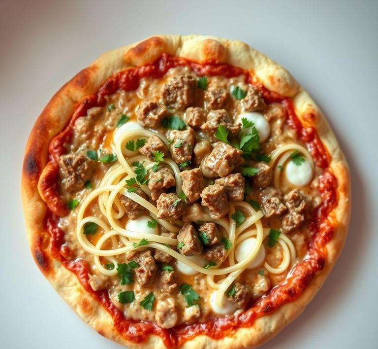 Beef Stroganoff Pizza