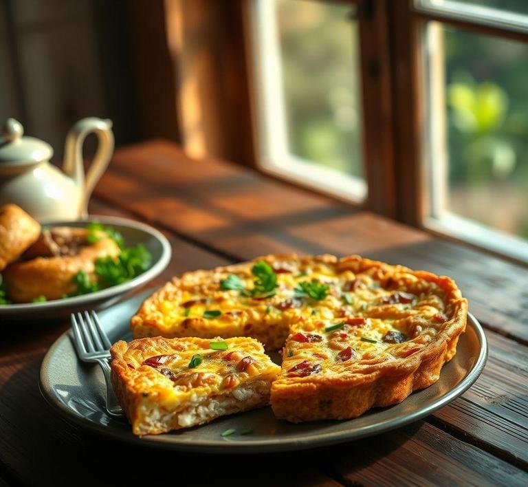 Chicken and Rice Rice Casserole Frittata