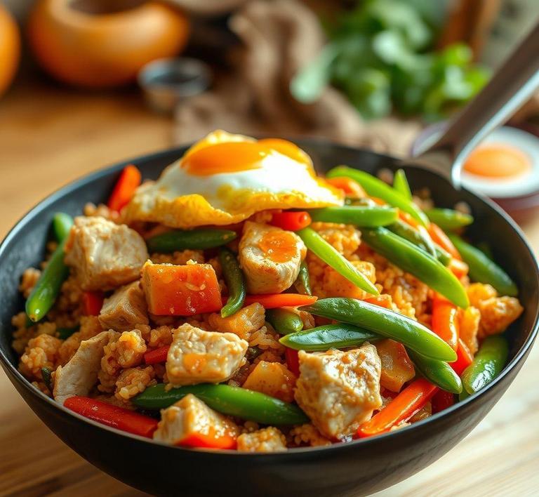 Chicken and Rice Casserole Stir-Fry