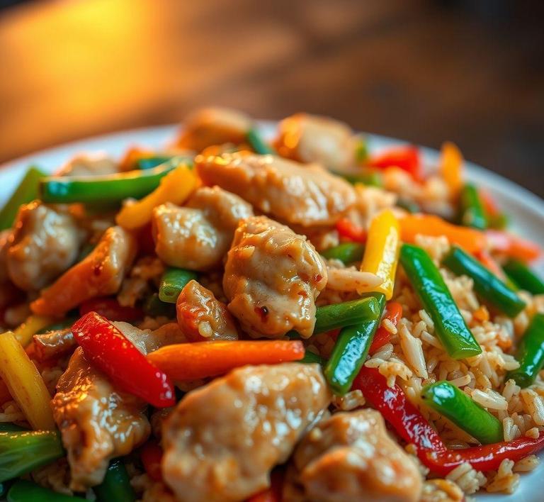 Chicken and Rice Stir-Fry