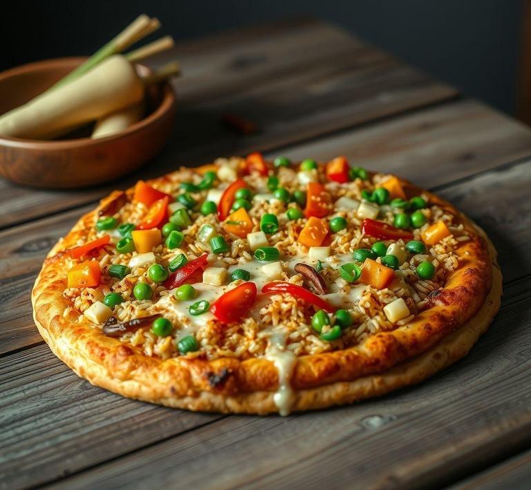 Fried Rice Pizza