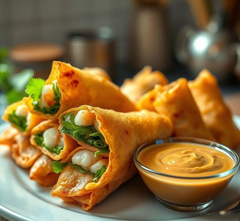 Fried Rice Spring Rolls