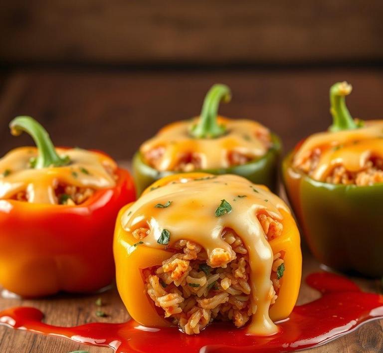 Fried Rice-Stuffed Peppers