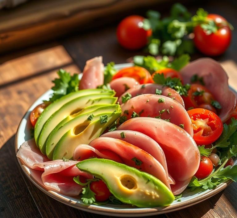 Ham and Avocado Salad