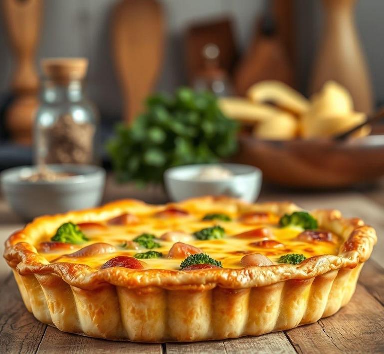 Ham and Broccoli Quiche