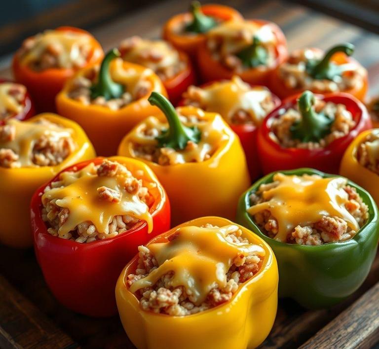 Ham and Cheese Stuffed Peppers