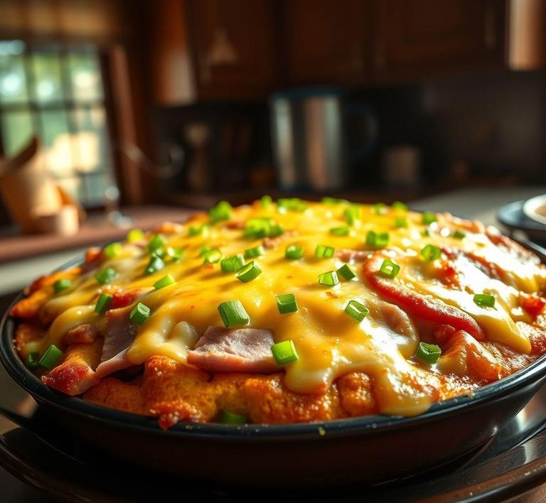 Ham and Codnbread Casserole