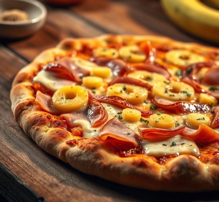 Ham and Pineapple Pizza