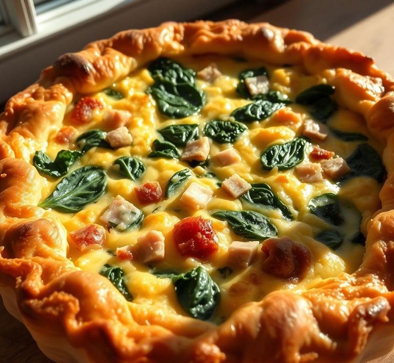 Ham and Spinach Quiche