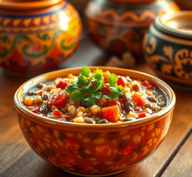 Mexican Rixe and Bean Soup