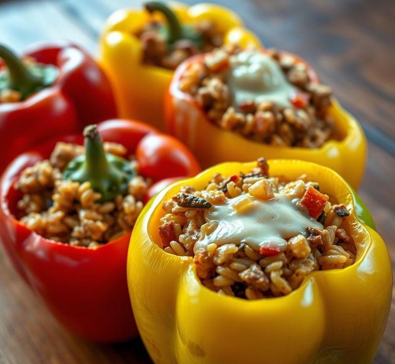 Mexican Rice Stuffed Peppers