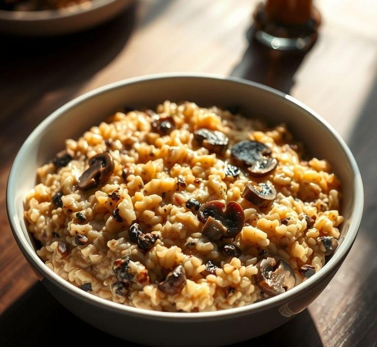 Wild Rice and Mushroom Risotto