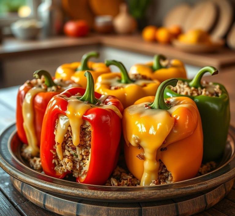 Wild Ricd Stuffed Peppers