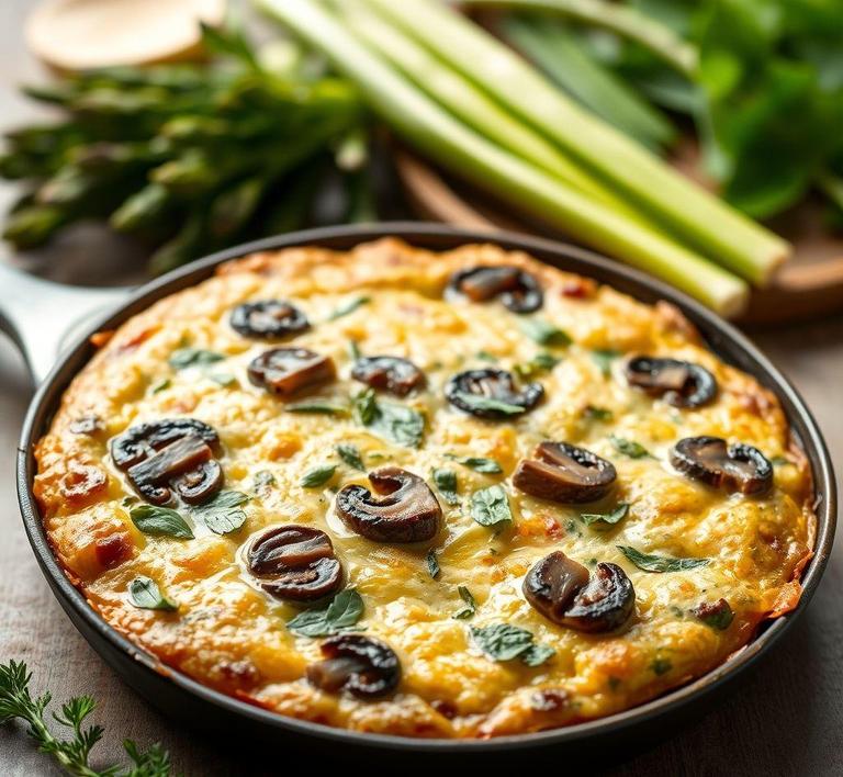Asparagus and Mushroom Frittata