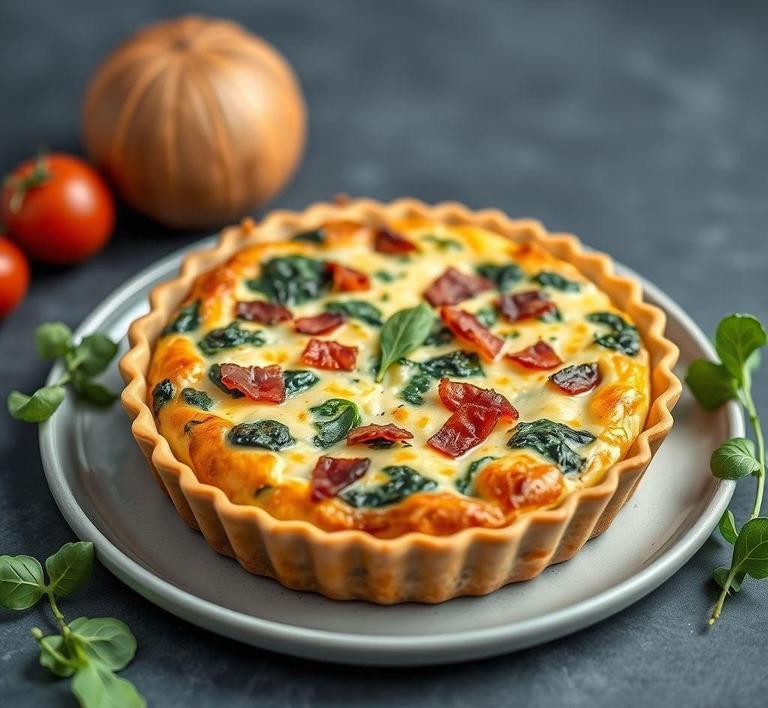 Bacon and Spinach Quiche