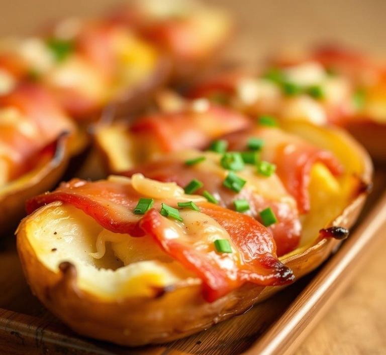 Bacon-Wrapped Potato Skins