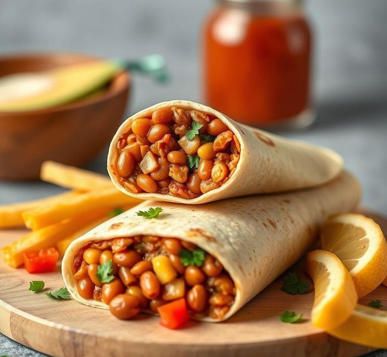 Baked Bean Breakfast Burrito