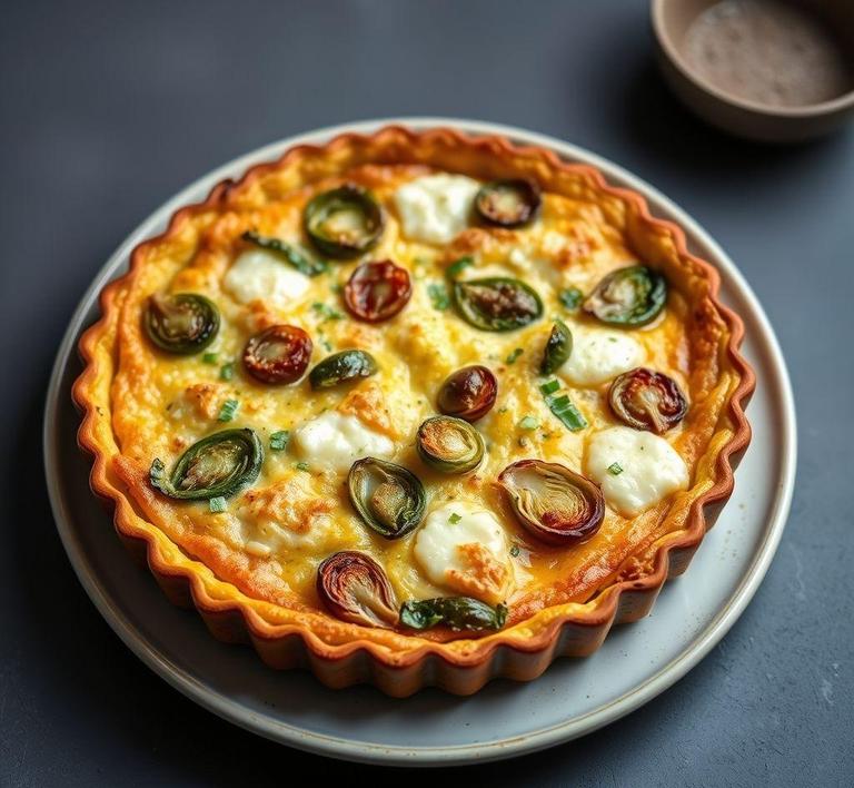 Brussel Sprout and Cheese Frittata