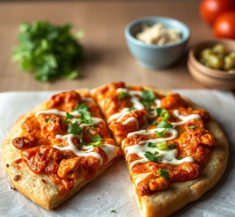 Buffalo Chicken Finger Pizza