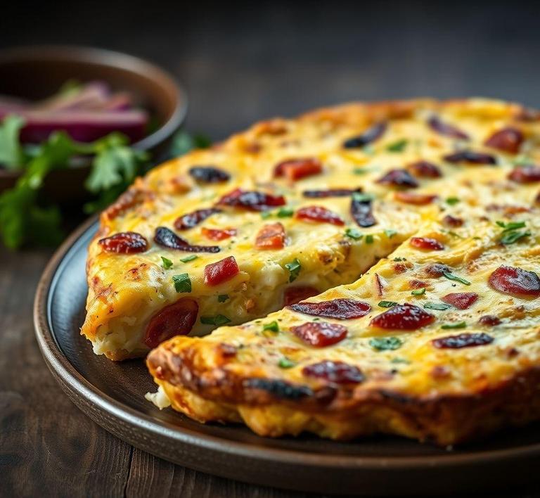 Cabbage and Bacon Frittata