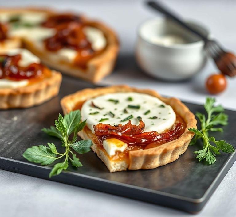 Caramelized Red Onion and Goat Cheese Tart
