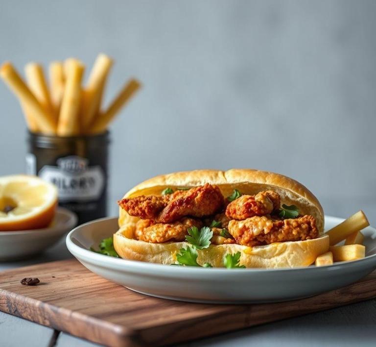 Catfish Po' Boy Sandwich