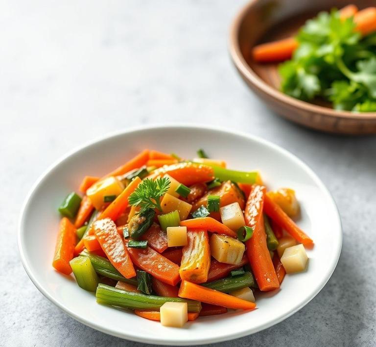 Celery and Carrot Stir-Fry