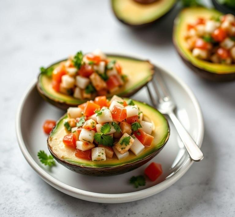 Ceviche-Stuffed Avocados