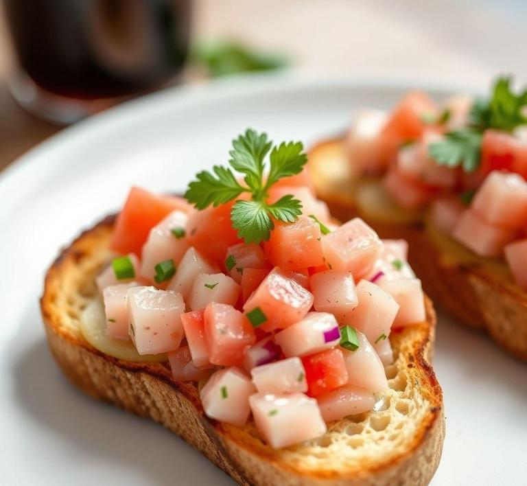 Ceviche Toast