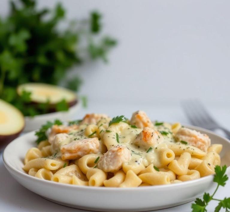 Chicken Alfredo Pasta Bake