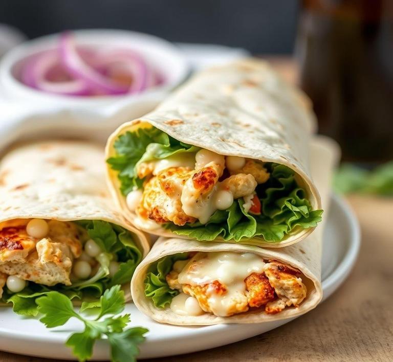 Chicken Caesar Wraps