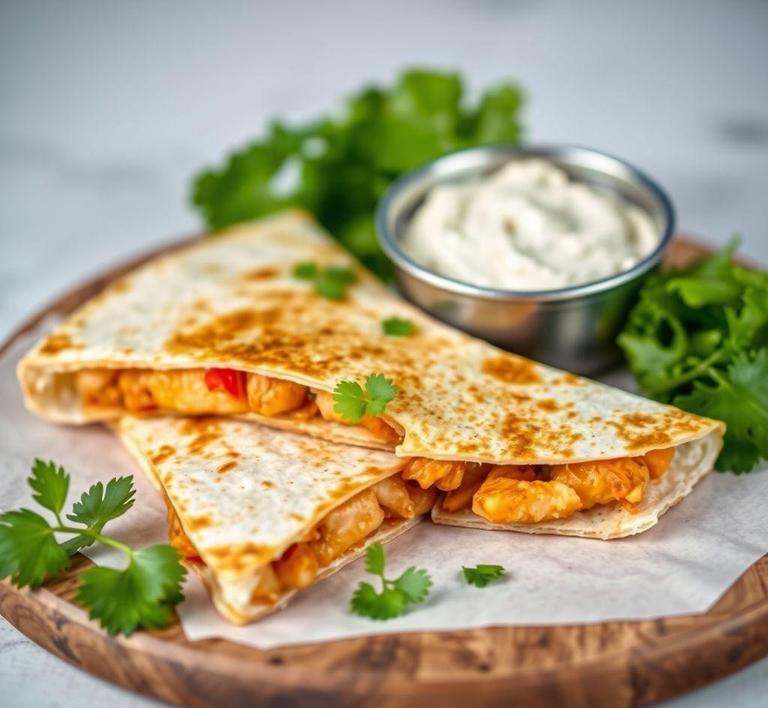 Chicken Cutlet Quesadilla