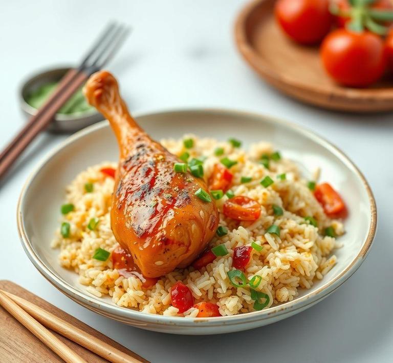 Chicken Drumstick Fried Rice