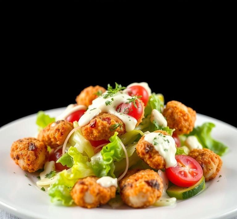 Chicken Finger Caesar Salad