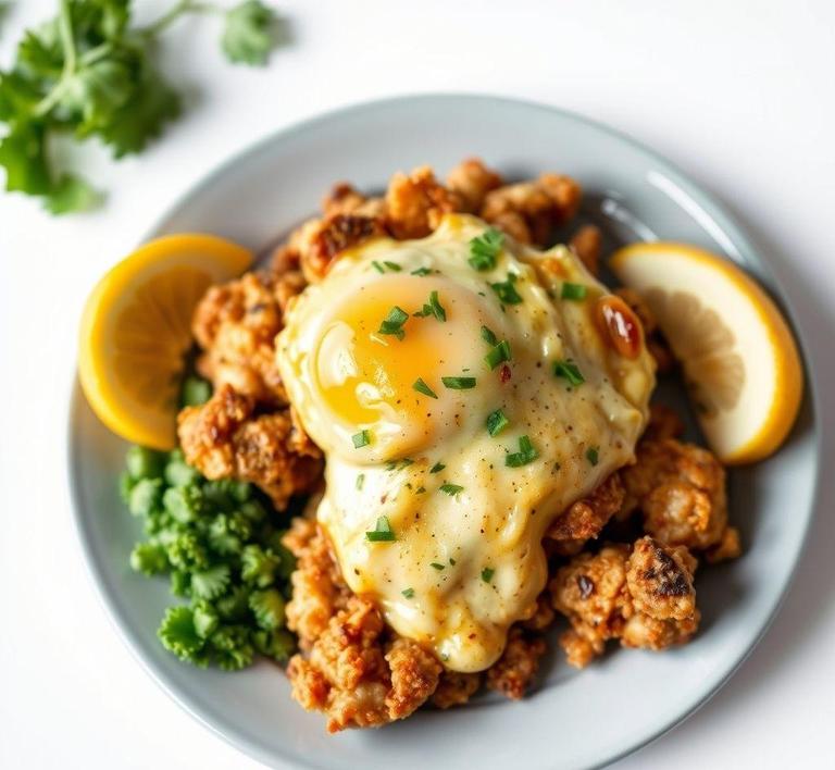 Chicken Fried Steak Breakfast Scramble