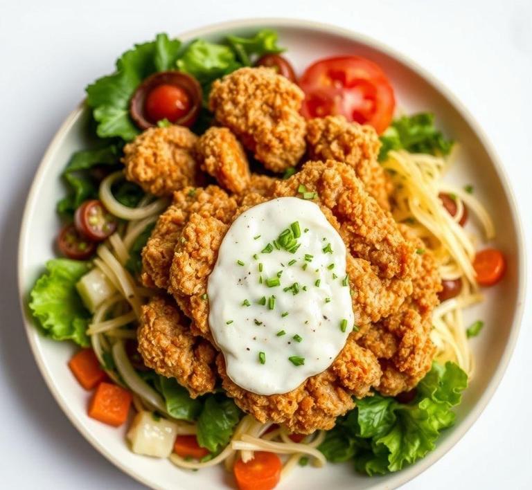 Chicken Fried Steak Salad