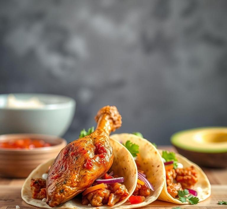 Chicken Leg Tacos