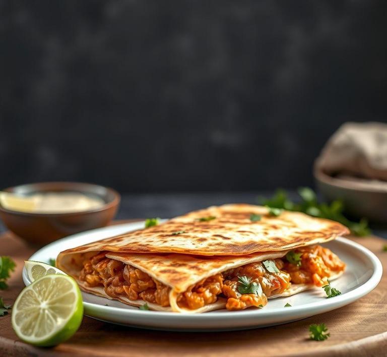 Chicken Marsala Quesadilla