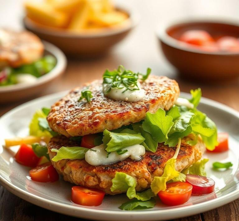 Chicken Patty Salad