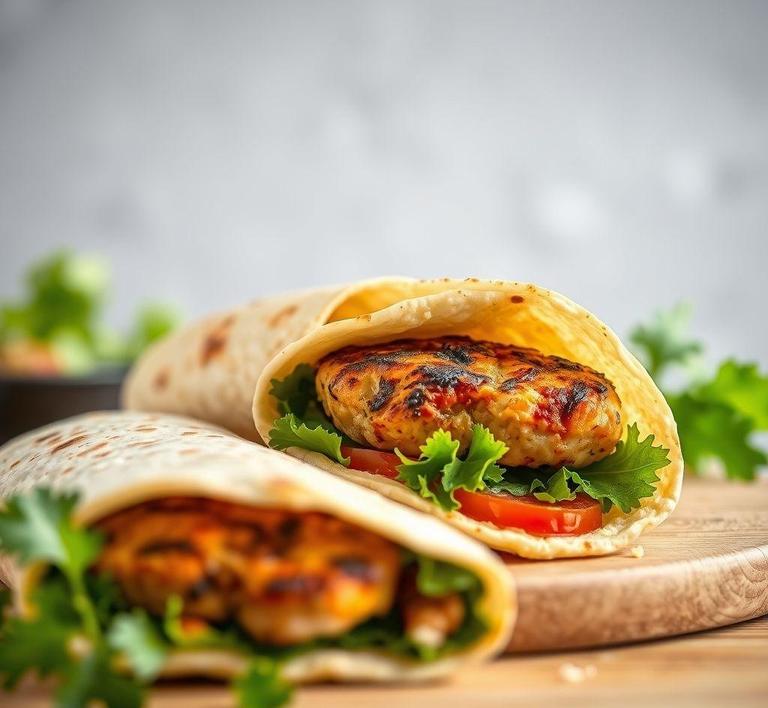 Chicken Patty Wrap