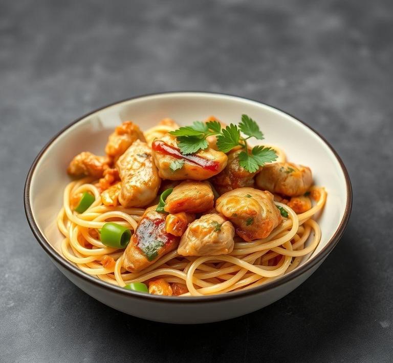 Chicken Stir-Fry with Noodles
