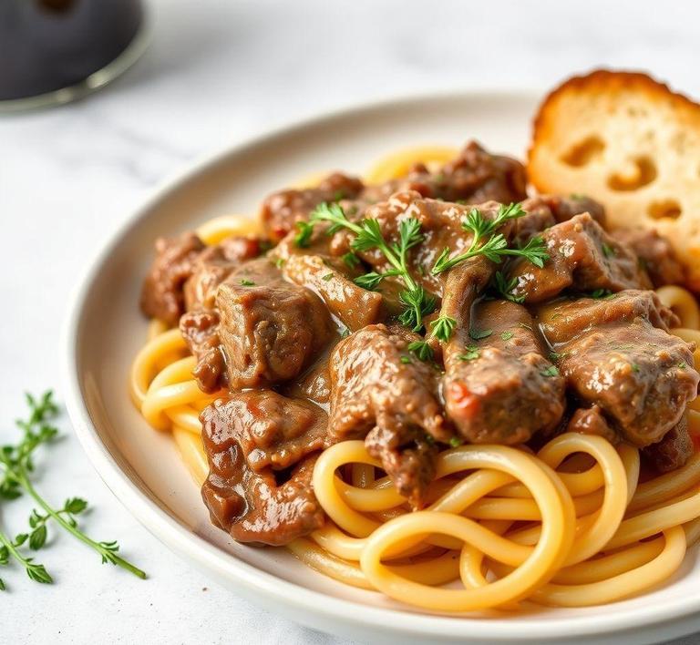 Chuck Roast Beef Stroganoff