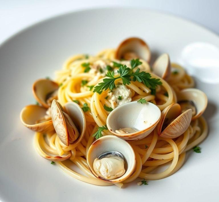 Clam Pasta with Garlic and White Wine