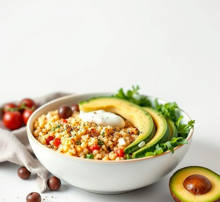 Couscous and Avocado Breakfast Bowl
