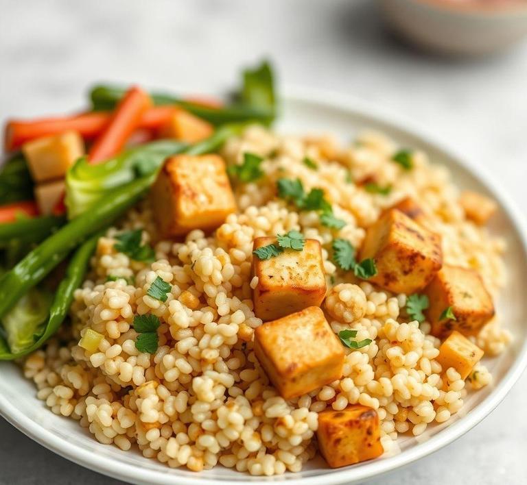 Couscous Stir-Fry with Tofu