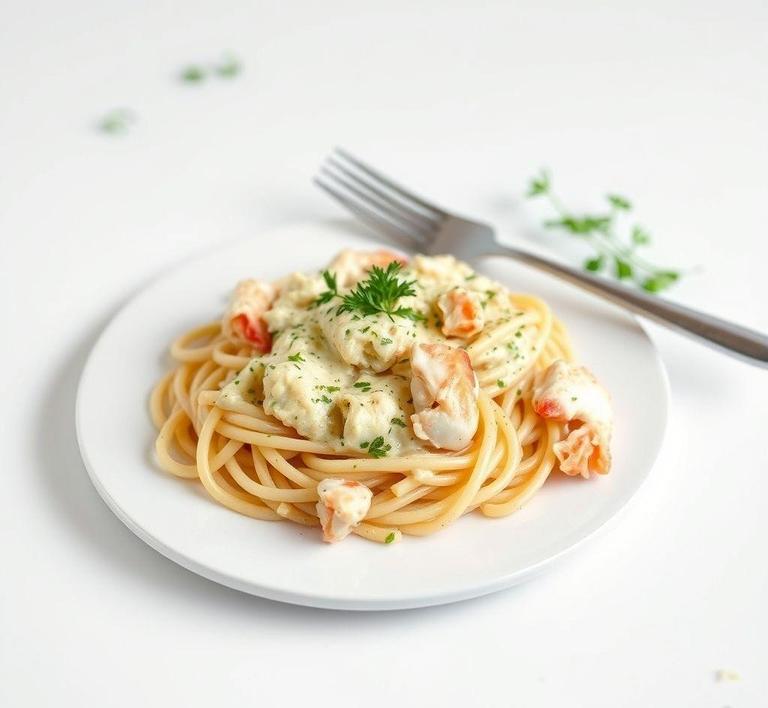 Crab Alfredo Pasta